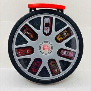 Black 2008 Speed Racer Carrying Case Launcher Movie Hot Wheels Red Handle M7710
